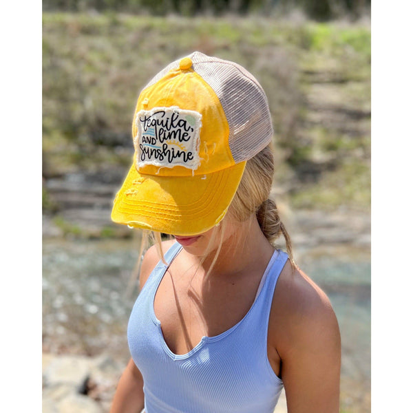 Tequila Lime and Sunshine Hat: Multiple Colors