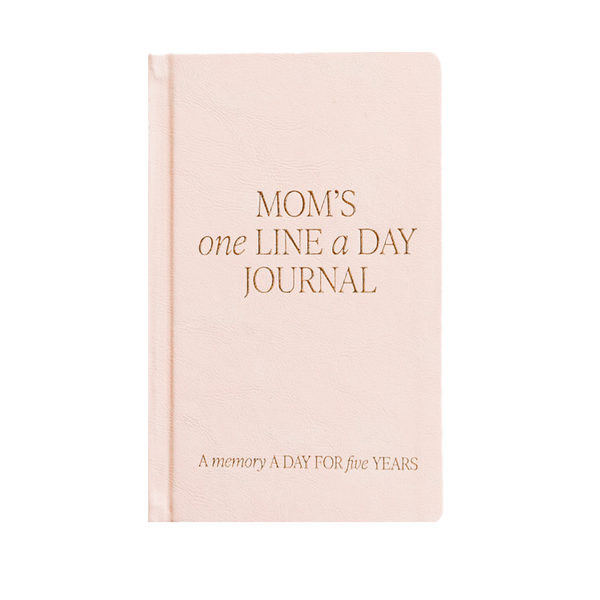 Mom's One Line A Day Leather Journal - Mother's Day Gifts