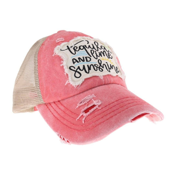 Tequila Lime and Sunshine Hat: Multiple Colors