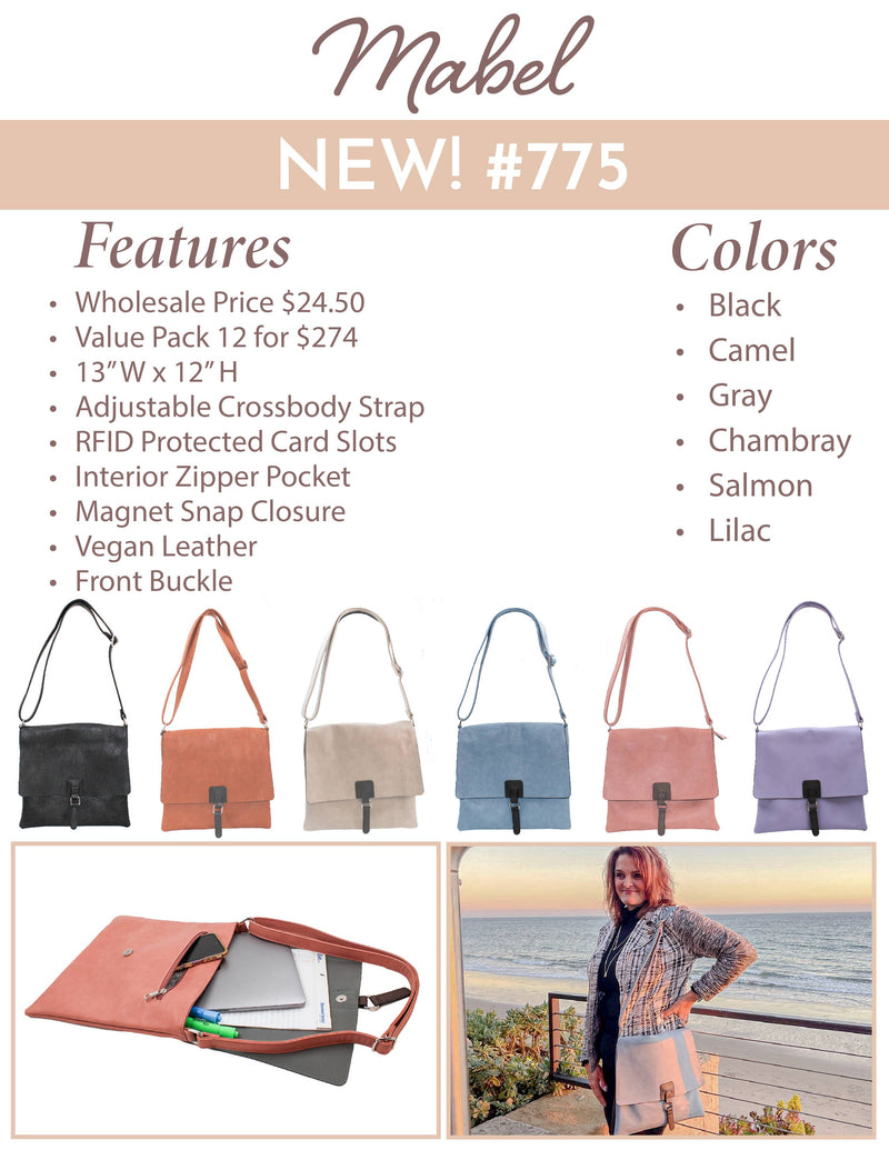 Mabel Messenger Bag: Multiple Colors