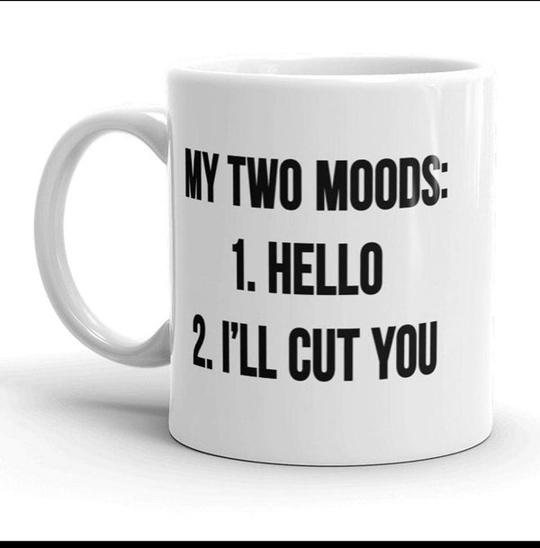 Two Moods Funny Mug