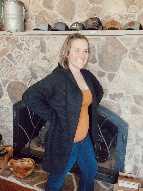Hooded Cardigan- Multiple Colors