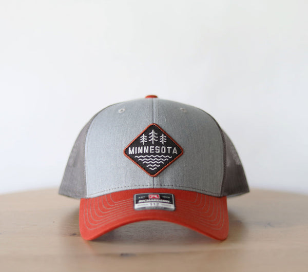 Minnesota Baseball Hat- Burnt Orange /Gray