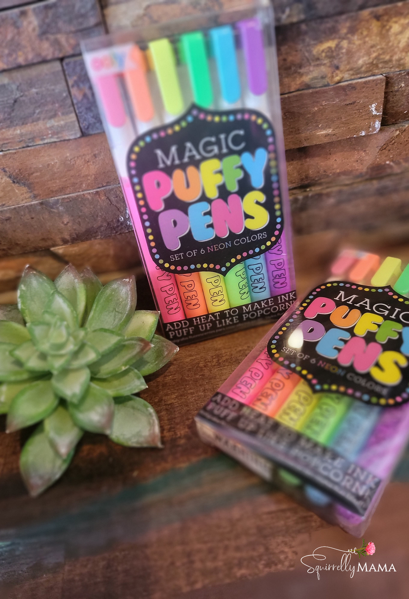 Magic Neon Puffy Pens - Set of 6 (Other) 