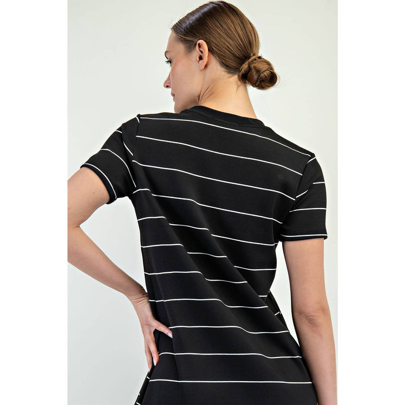 Maxine Striped Scuba Dress