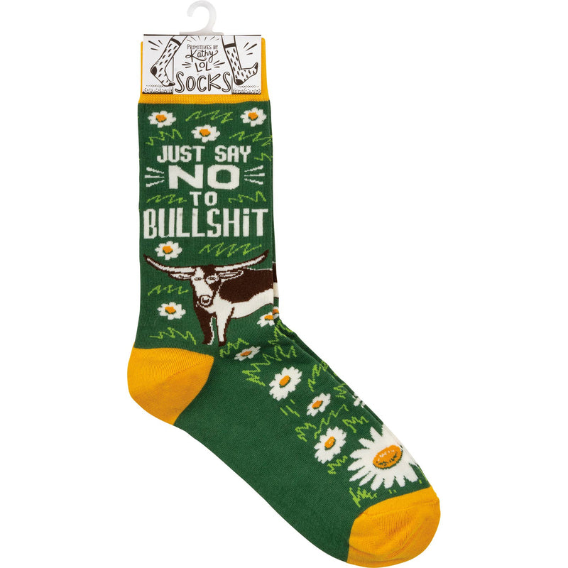 Just Say No To Bullshit Socks