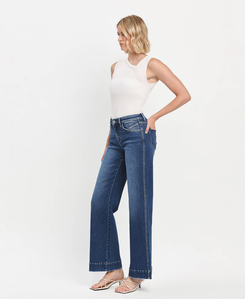 Bethani Wide Leg Jeans by Flying Monkey