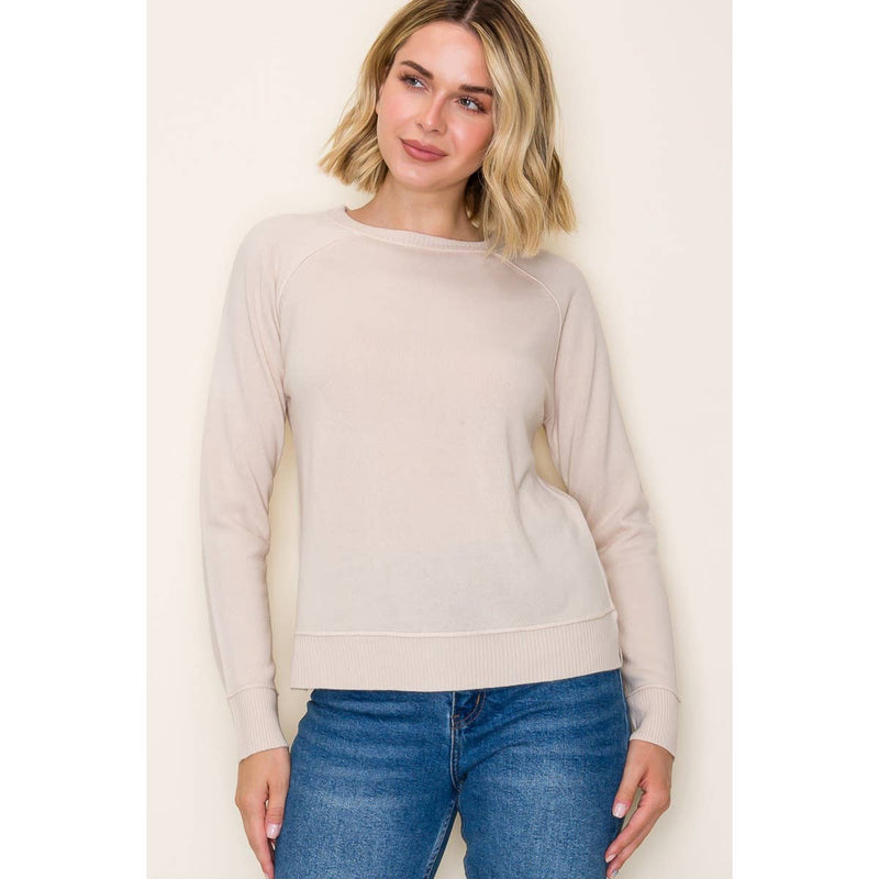 Slit Pullover Sweater
