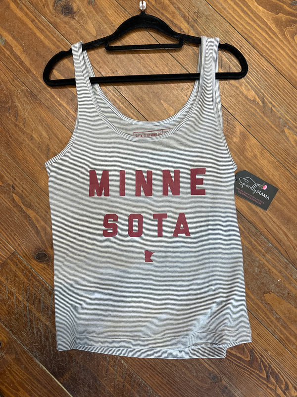 Sota Tank- Striped & Mauve