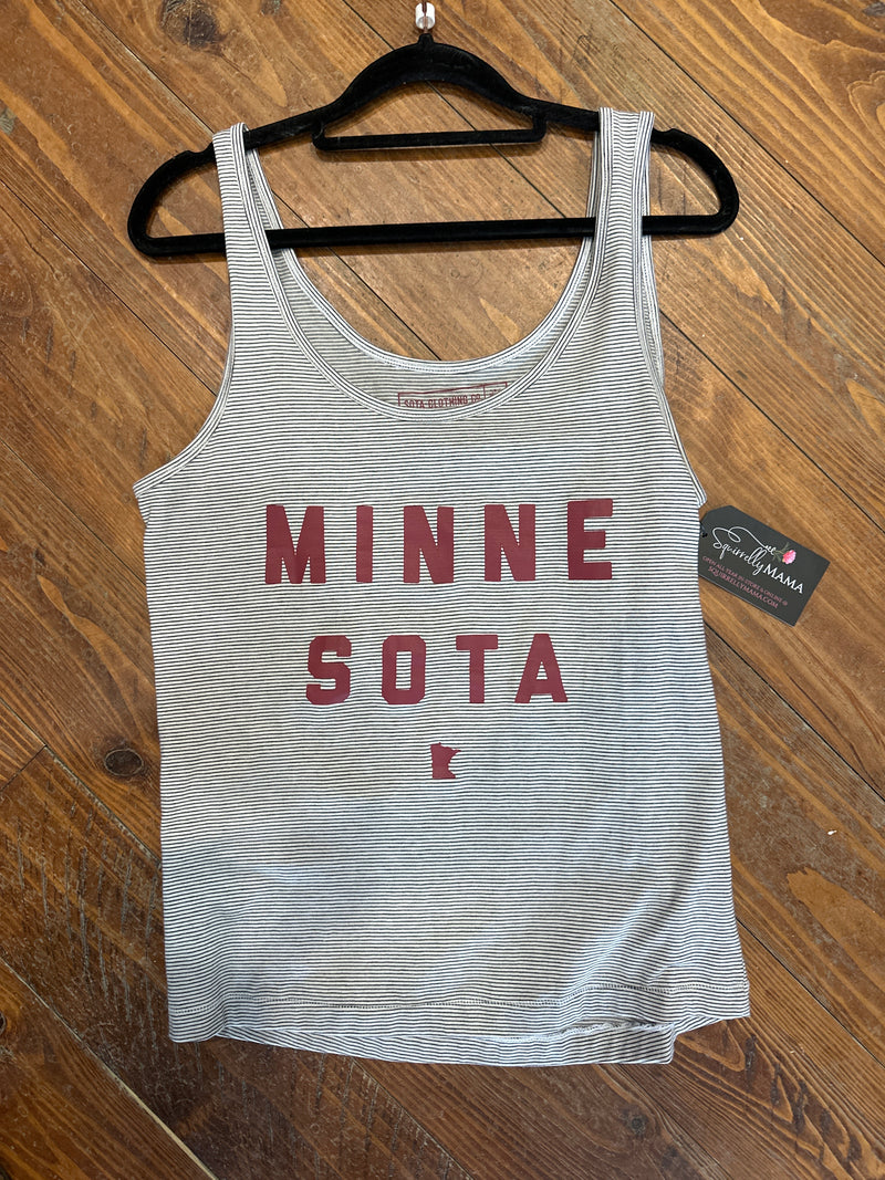 Sota Tank- Striped & Mauve