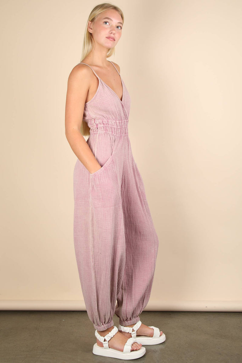 Maya Mineral Washed Jumpsuit- Multiple