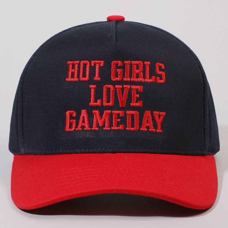 HOT GIRLS LOVE GAMEDAY Embroidery Trucker Hat