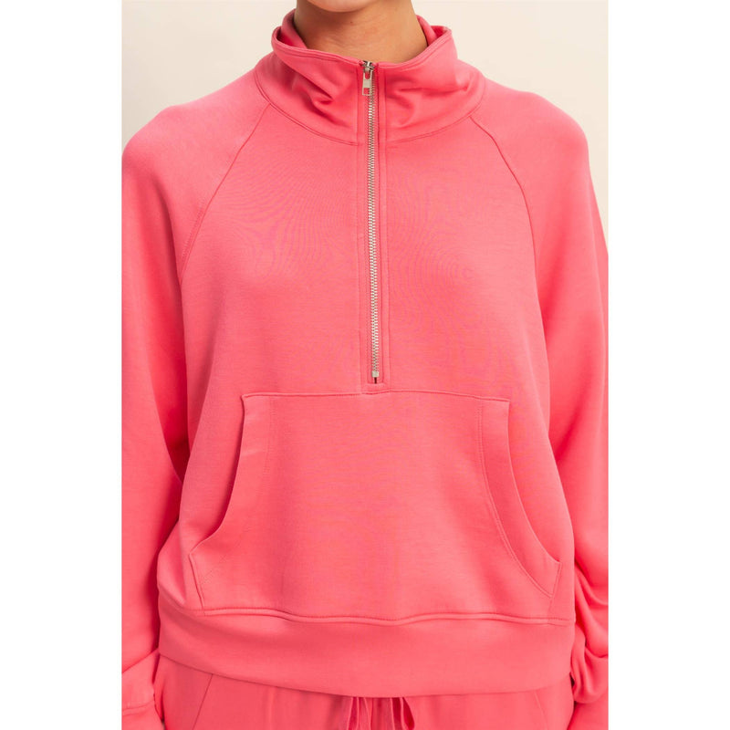 Bethany Scuba Half Zip Sweatshirt