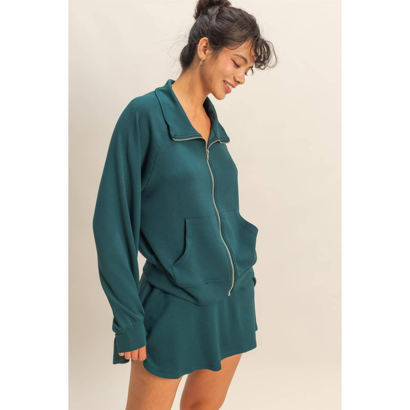 Bethany Full Zip Scuba Jacket