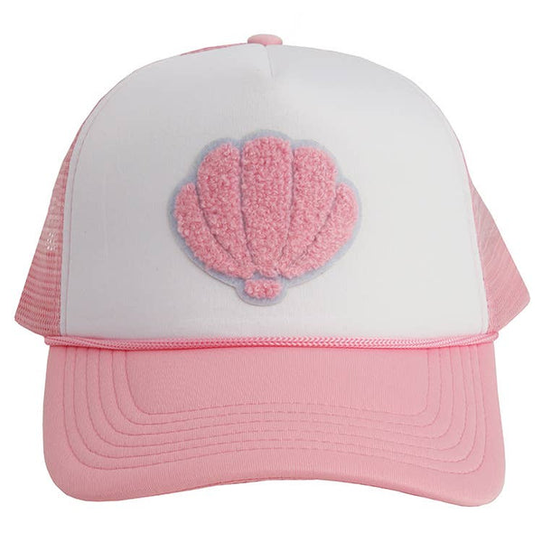 Shell Trucker Hat: Pink