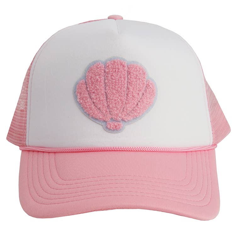 Shell Trucker Hat: Pink
