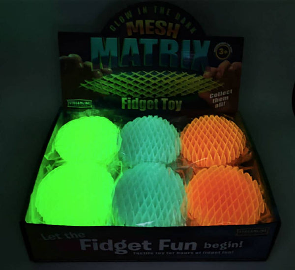 Mesh Matrix Fidget Toy - Glow-in-the-Dark - Multiple colors