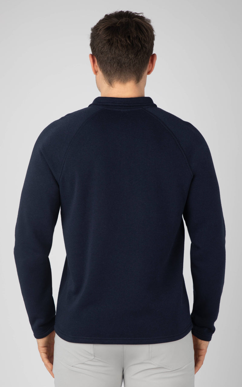 Men's Quarter Zip Sweatshirt with Raglan Sleeves: Multiple Colors