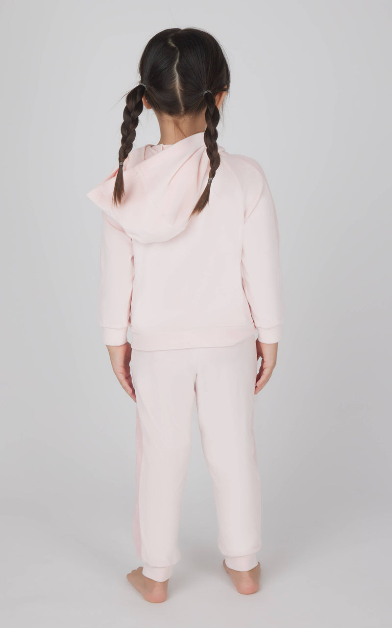 Toddler Girls Velour Sequin Detailed Hoodie and Jogger Set