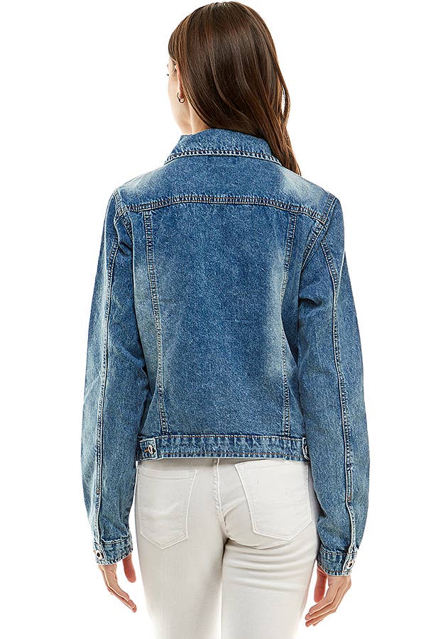 SHORT COTTON DENIM JACKET