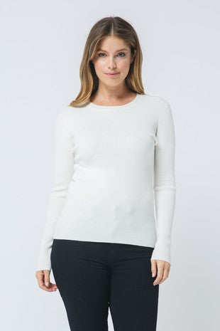 Brittany Ribbed Long Sleeve- Multiple Colors