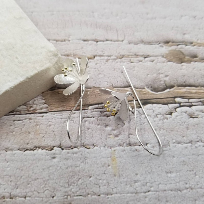 Flower of Life Silver Earrings