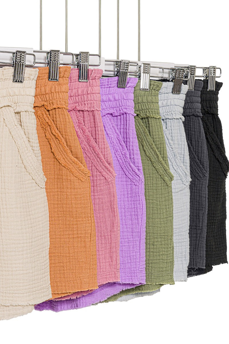Maria Gauze Shorts- Multiple