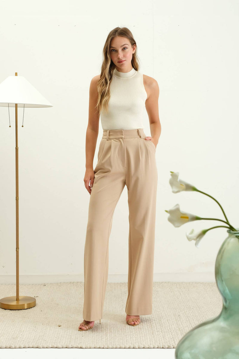 Brynn Mock Neck Sweater Tank