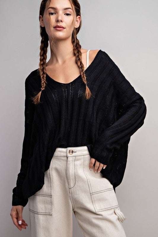 Eloise V-Neck Sweater- Multiple Colors