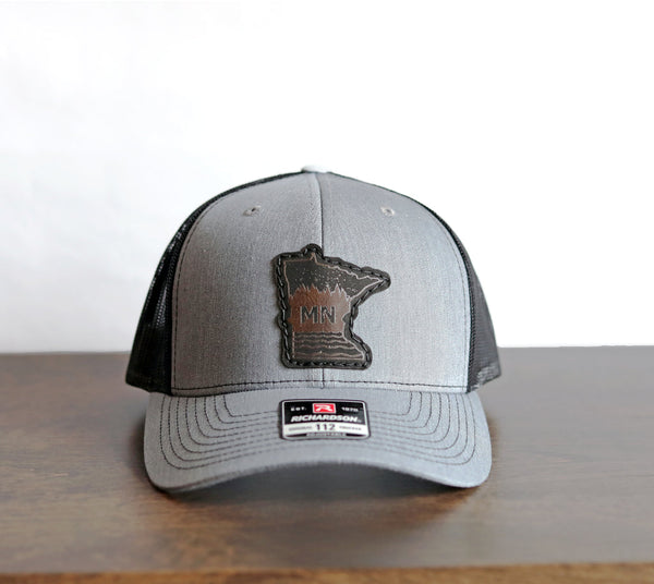 Mn Hat- Black Leather