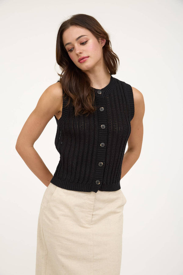 Alaina Knit Cardigan - Button