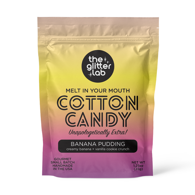 Banana Pudding Gourmet Cotton Candy - Small Batch Treats