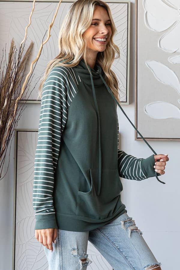 Serena Striped Hood