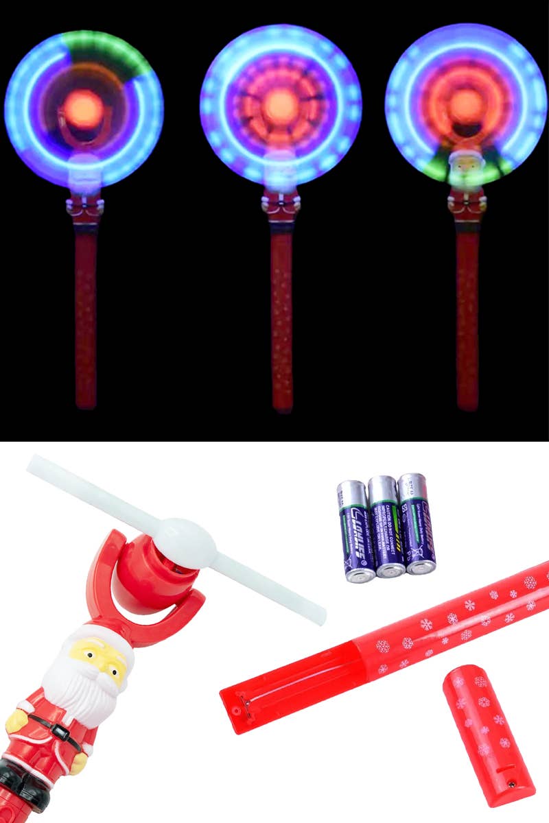 Santa Claus Christmas LED Glow Stick Wand