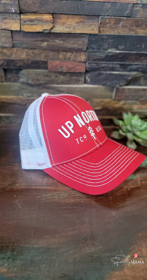 Up North Hat- Red/White