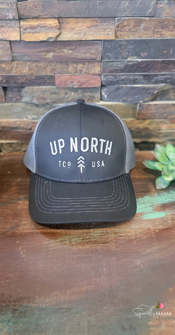 Up North Hat- Black/Gray