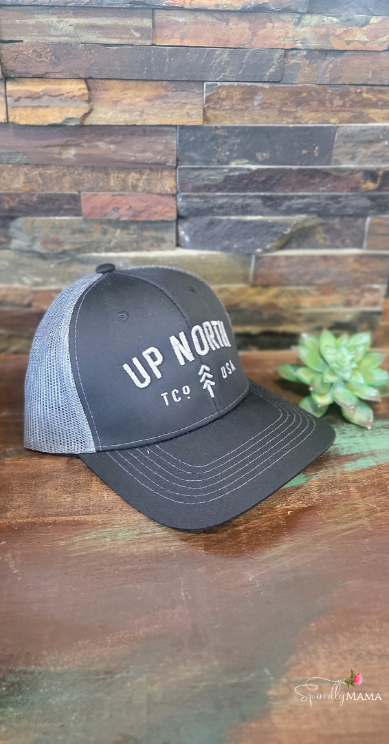 Up North Hat- Black/Gray