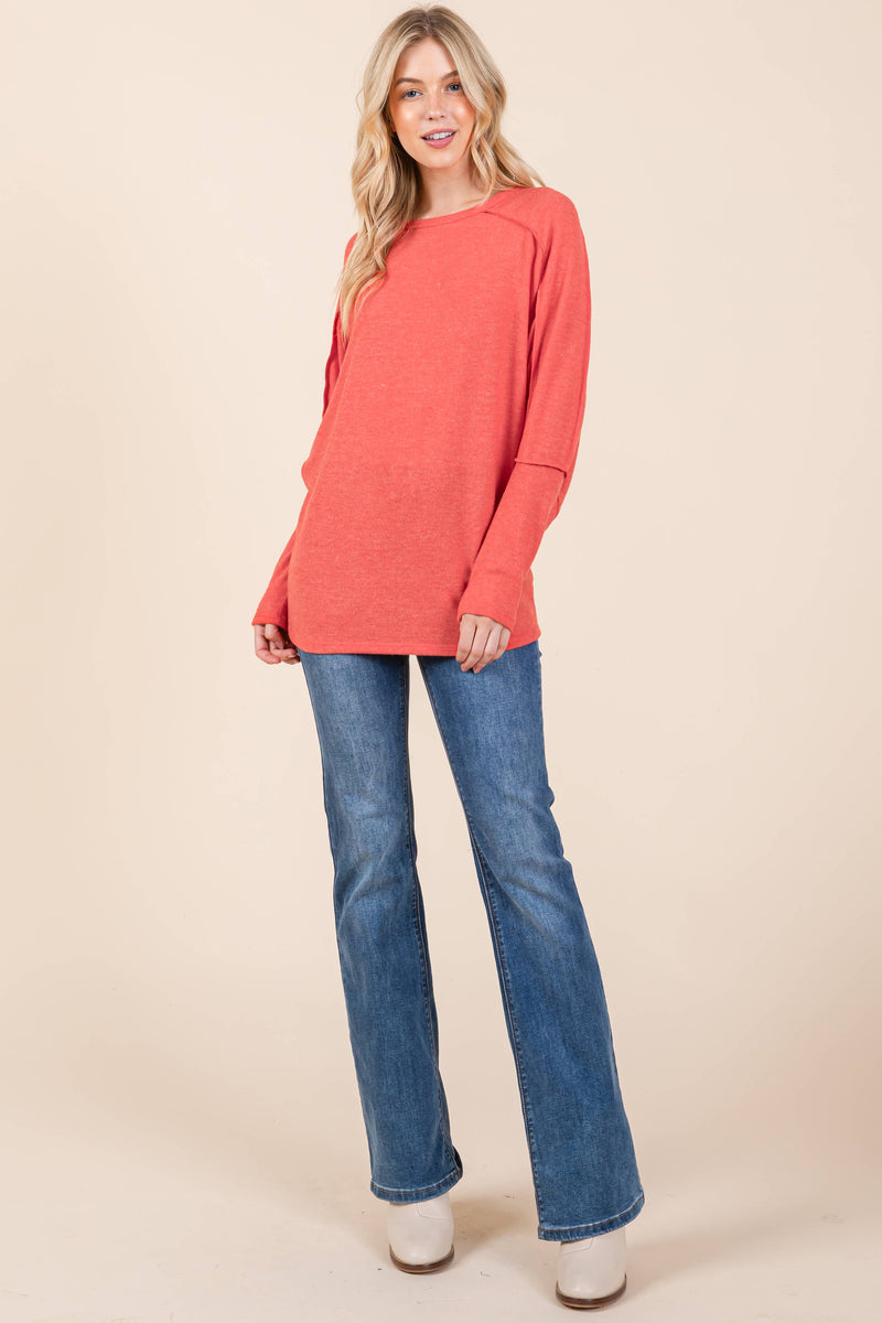 WOMEN'S ELEGANT COZY DOLMAN SWEATER