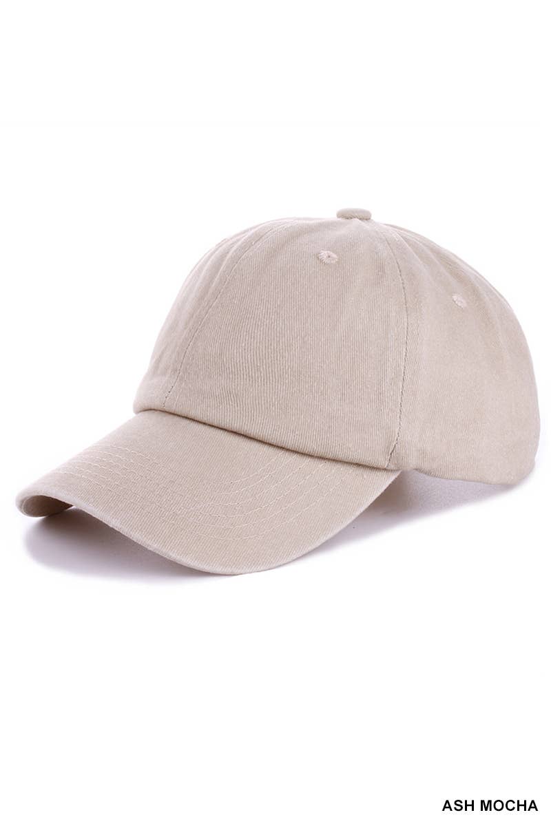 Vintage Washed Baseball Cap: Multiple Colors