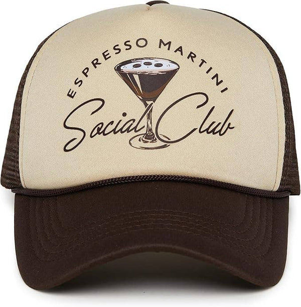 Foam Trucker - Espresso Martini Social Club - Brown/Beige