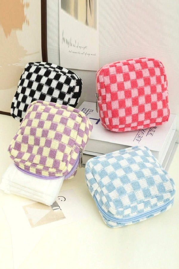 Mini Checkered Travel Bag - square