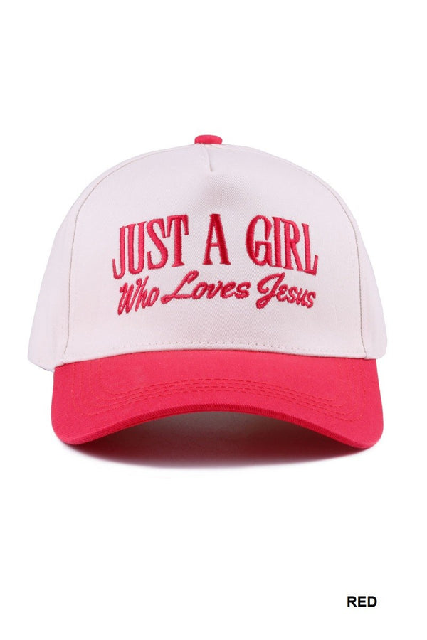 Just A Girl Who Loves Jesus Hat