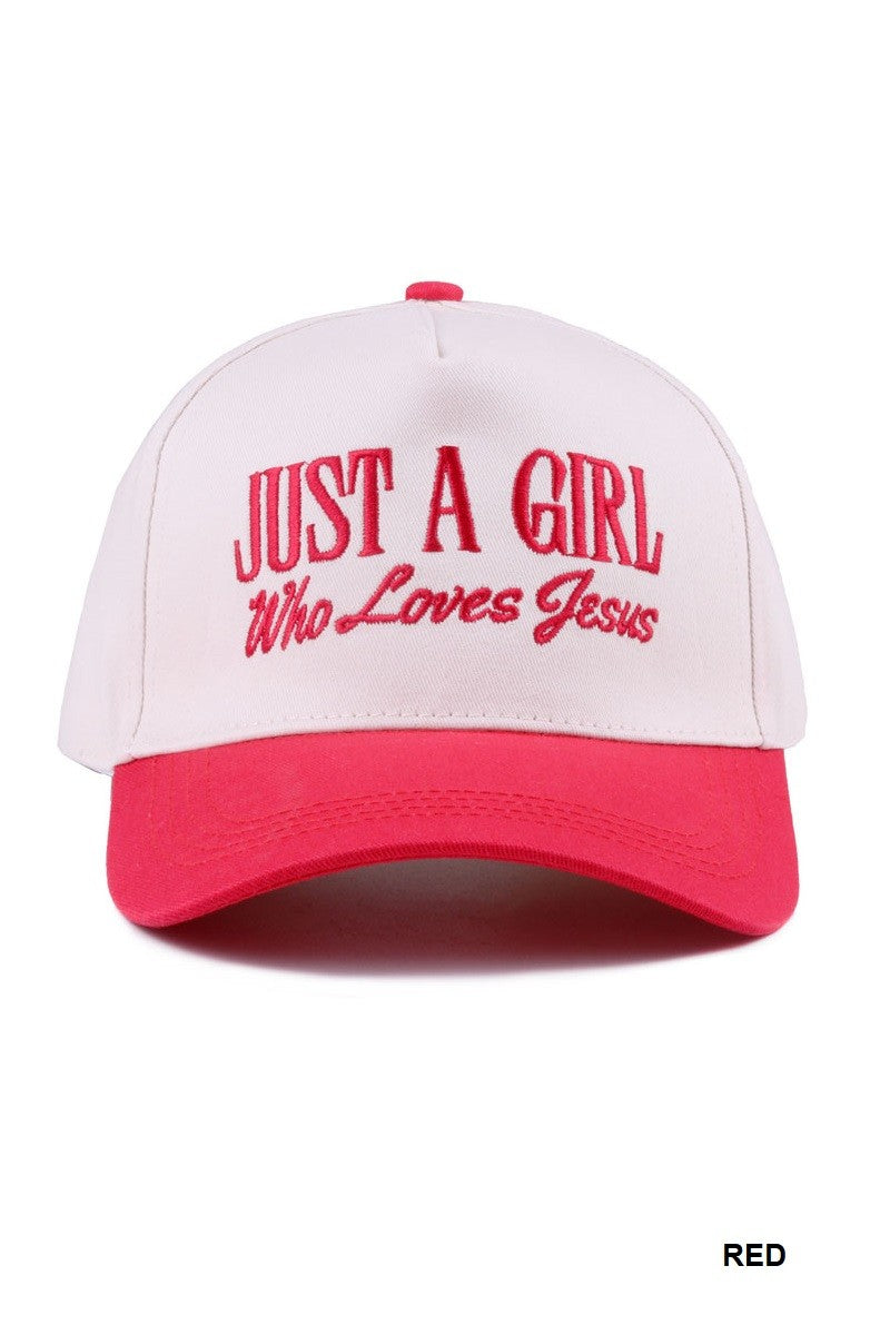 Just A Girl Who Loves Jesus Hat