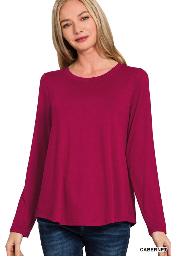 Alayna Flowy Round Hem Top