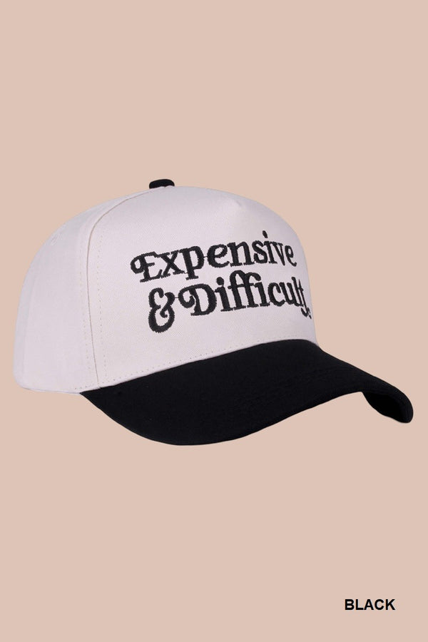 Expensive & Difficult Embroidered Trucker Hat