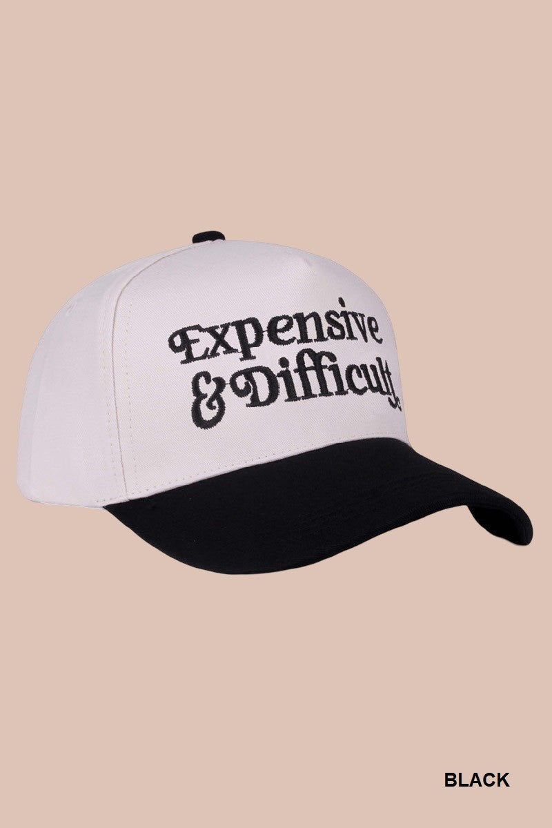 Expensive & Difficult Embroidered Trucker Hat