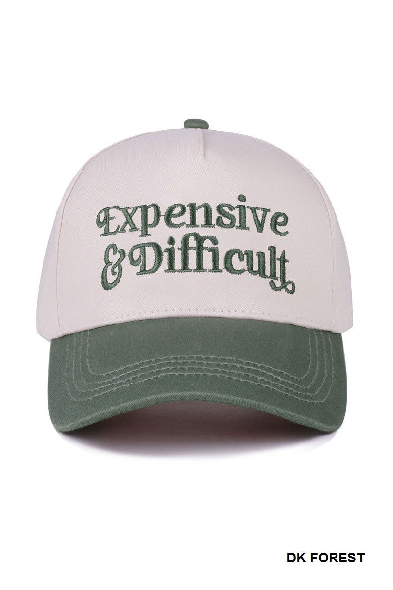 Expensive & Difficult Embroidered Trucker Hat