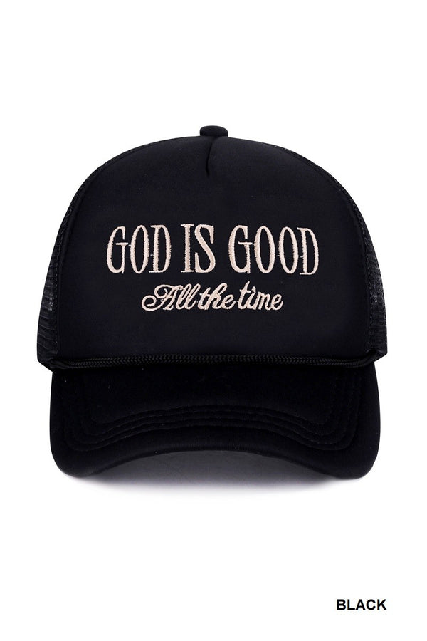 God Is Good All The Time Mesh Hat- Multiple