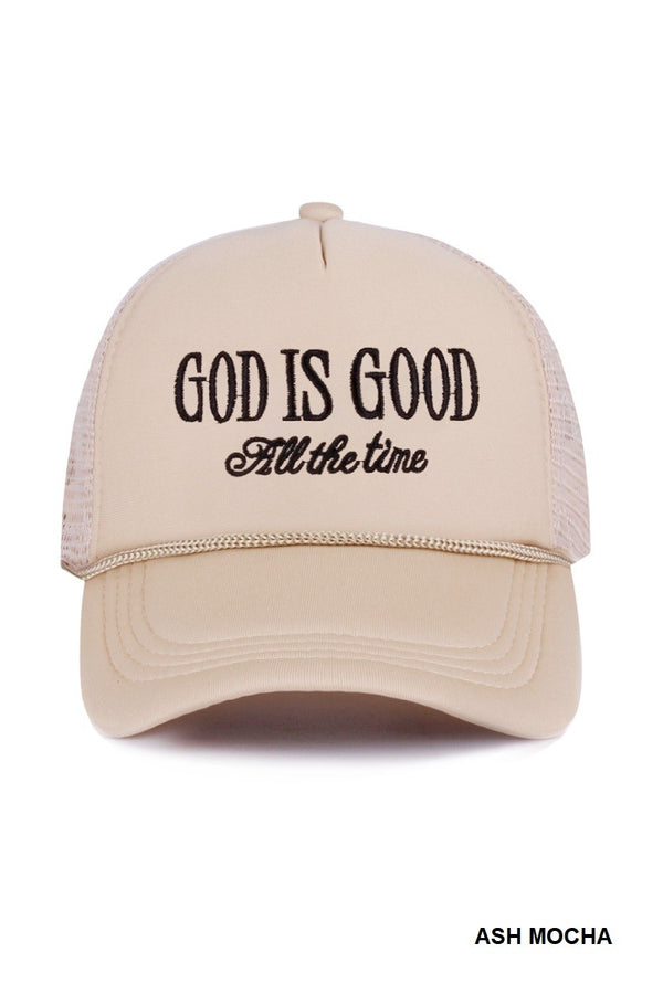 God Is Good All The Time Mesh Hat- Multiple