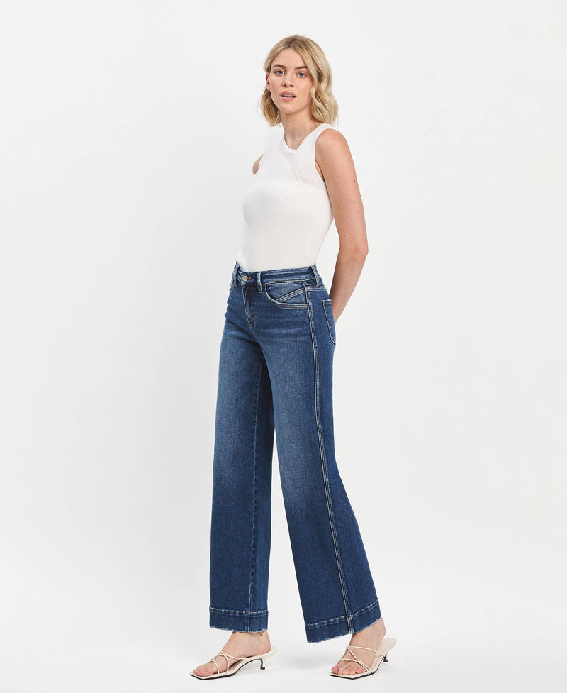 Bethani Wide Leg Jeans by Flying Monkey